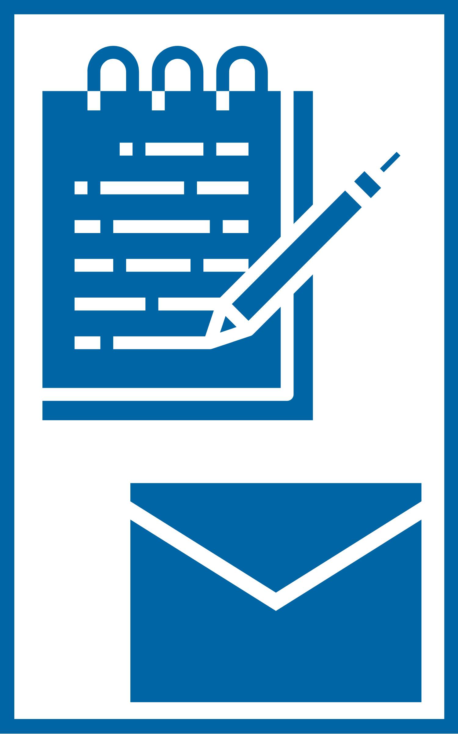 Notepad and Email Icon